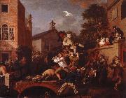 William Hogarth chairing the member painting